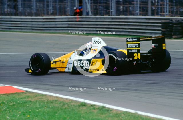 Minardi Ford DFR M189, Luis-Perez Sala, 1989 British Grand Prix. Creator: Unknown.
