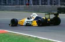 Minardi Ford DFR M189, Luis-Perez Sala, 1989 British Grand Prix. Creator: Unknown