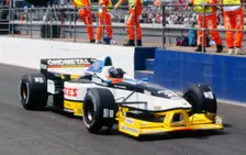Minardi M197, J. Trulli, 1997 British Grand Prix at Silverstone. Creator: Unknown