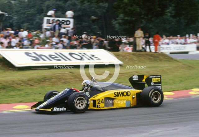 Minardi M85B, Alessandro Nannini, 1986 British Grand Prix, Brands Hatch. Creator: Unknown.