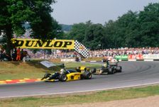 Minardi M85B, Andrea De Cesaris, 1986 British Grand Prix, Brands Hatch. Creator: Unknown