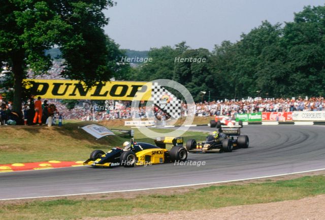 Minardi M85B, Andrea De Cesaris, 1986 British Grand Prix, Brands Hatch. Creator: Unknown.