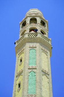 Minaret, Tozeur, Tunisia. Creator: Vivienne Sharp