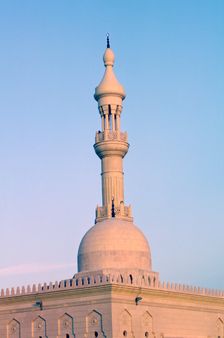 Minaret of the Abdullah Latiffe Suleman Al Othman Mosque, Abdullah Al-Salem, Kuwait. Creator: Tony Evans