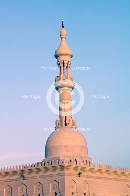 Minaret of the Abdullah Latiffe Suleman Al Othman Mosque, Abdullah Al-Salem, Kuwait. Creator: Tony Evans.