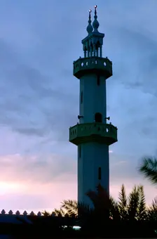 Minaret of the Al Muttair Mosque, Abdullah Al-Salem, Kuwait. Creator: Tony Evans