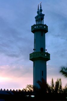 Minaret of the Al Muttair Mosque, Abdullah Al-Salem, Kuwait. Creator: Tony Evans