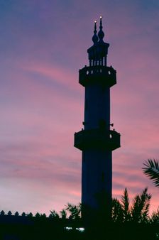 Minaret of the Al Muttair Mosque, Abdullah Al-Salem, Kuwait. Creator: Tony Evans