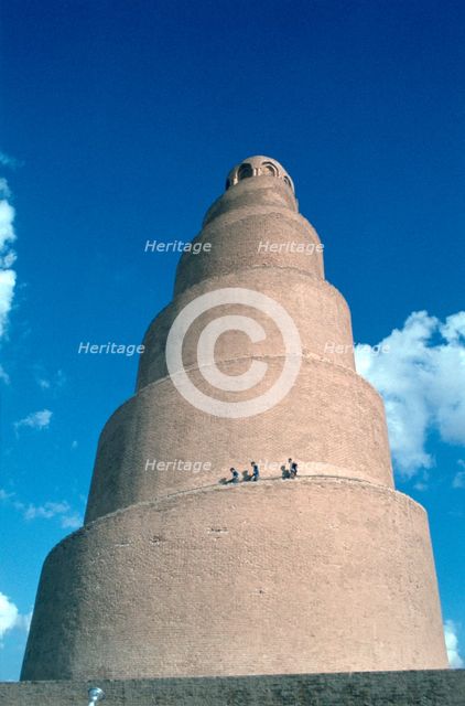 Minaret of the Great Mosque, Samarra, Iraq, 1977. Creator: Vivienne Sharp.