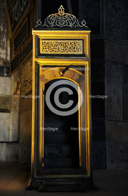 Minbar, Hagia Sophia, Istanbul, Turkey, 2013.  Creator: LTL.