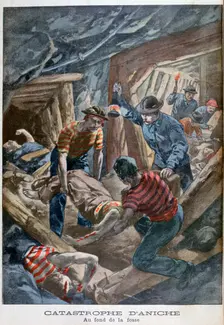 Mine collapse, Aniche, France, 1900