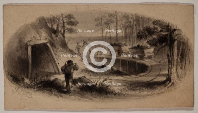 Mine Site, 19th century. Creator: Felix Octavius Carr Darley.