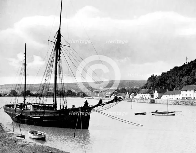 Minehead from the harbour wall, Somerset, 1924-1926.Artist: E Bastard