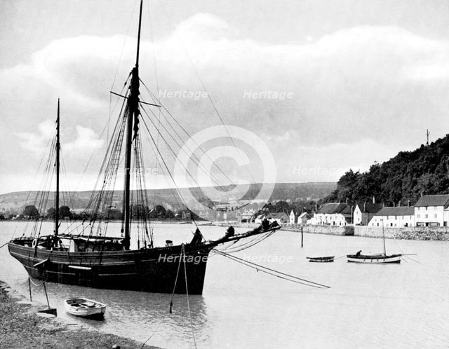 Minehead from the harbour wall, Somerset, 1924-1926.Artist: E Bastard