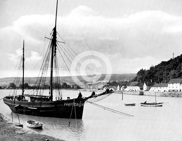 Minehead from the harbour wall, Somerset, 1924-1926.Artist: E Bastard