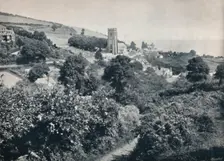 Minehead - View of the Village and Church 1895