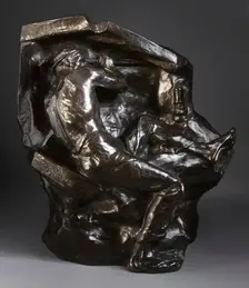 Miner at the Vein, c.1892. Creator: Constantin Emile Meunier