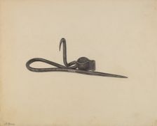 Miner's Candle Holder, c. 1938. Creator: Benjamin Resnick