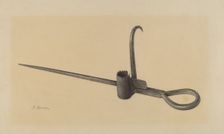 Miner's Candlestick, c. 1939. Creator: Benjamin Resnick