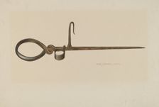 Miner's Candlestick, c. 1940. Creator: Rose Campbell-Gerke