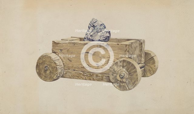 Miner's Cart, c. 1937. Creator: Frank Eiseman.