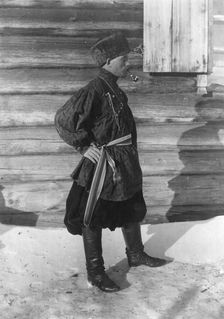 Miner's festive costume, 1911. Creator: Unknown