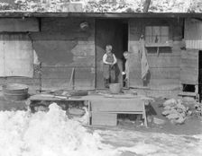 Miner's home, company-owned, Blue Blaze Coal Company, Consumers, near Price, Utah, 1936. Creator: Dorothea Lange