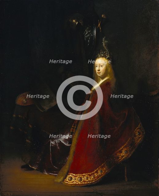 Minerva, 1631. Artist: Rembrandt van Rhijn (1606-1669)