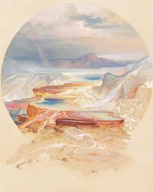 Minerva Terrace, Yellowstone, 1872. Creator: Thomas Moran