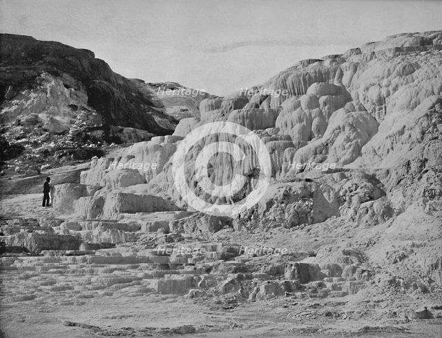 'Minerva Terrace, Yellowstone Park', c1897. Creator: Unknown.