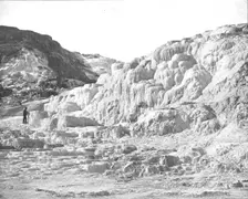 Minerva Terrace, Yellowstone Park, USA, c1900. Creator: Unknown