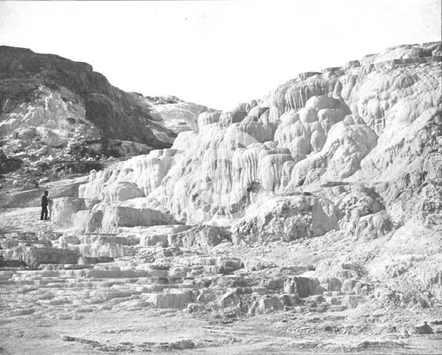 Minerva Terrace, Yellowstone Park, USA, c1900.  Creator: Unknown.