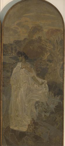 Minerva (Triptych The Judgment of Paris), 1893. Artist: Vrubel, Mikhail Alexandrovich (1856-1910)