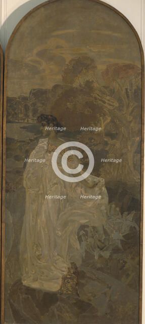 Minerva (Triptych The Judgment of Paris), 1893. Artist: Vrubel, Mikhail Alexandrovich (1856-1910)