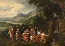 Minerva Visits the Muses. Creator: Hendrick van Balen I