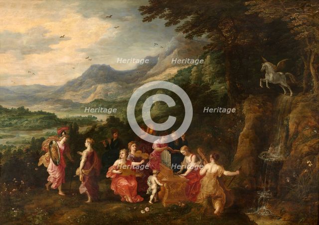 Minerva Visits the Muses, First third of 17th cen. Creator: Hendrick van Balen I.