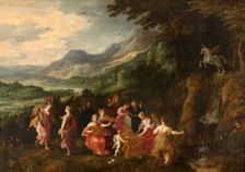Minerva Visits the Muses, First third of 17th cen. Creator: Hendrick van Balen I