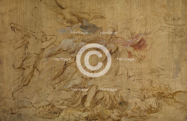 Minerva and Hercules Restraining Mars, c1620s. Creator: Peter Paul Rubens.