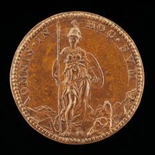 Minerva Armed [reverse], 1562. Creator: Pietro Paolo Galeotti