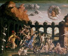 Minerva chasing the vices from the garden of virtue c1502. Artist: Andrea Mantegna
