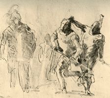 Minerva checks the Wrath of Achilles c1757, (1928). Artist: Giovanni Battista Tiepolo