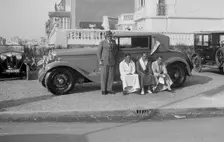 Minerva coupe at Boulogne Motor Week, France, 1928. Artist: Bill Brunell