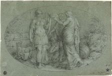 Minerva Crowned by Rome, n.d. Creator: Noël Coypel