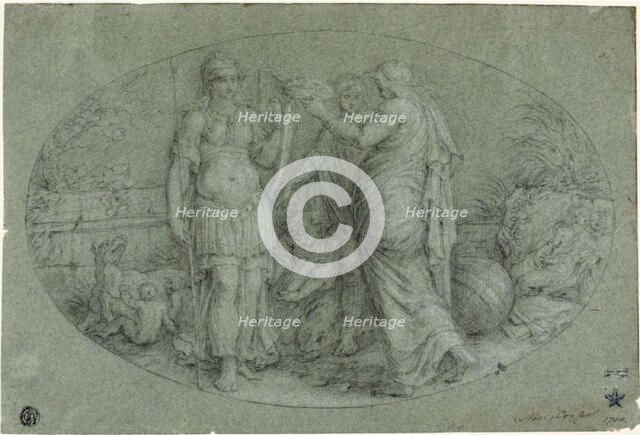 Minerva Crowned by Rome, n.d. Creator: Noël Coypel.