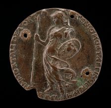 Minerva Holding a Spear and Shield [reverse], probably 1485/1490. Creator: Francesco di Giorgio Martini