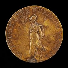 Minerva Holding an Olive Branch and a Spear [reverse], 1574. Creator: Gaspare Romanelli