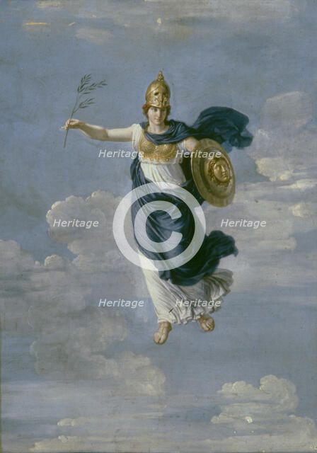 Minerva in the Heavens, 1820. Artist: Ivanov, Andrei Ivanovich (1775-1848)
