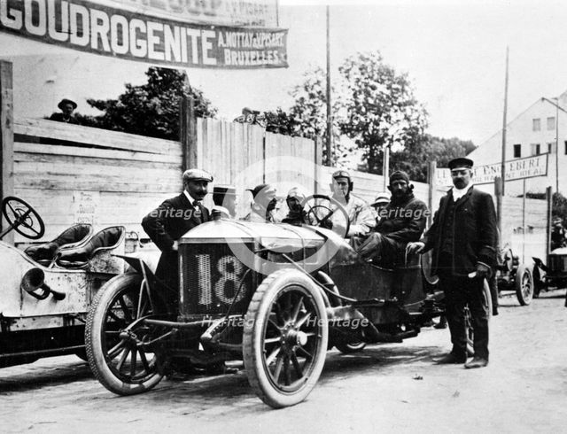Minerva, Lord Brabazon during 1907 Circuit des Ardennes. Creator: Unknown.