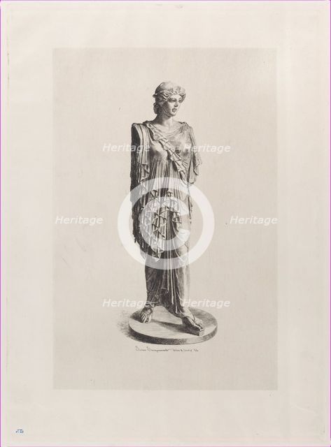 Minerva of Besançon, 1864. Creator: Jules-Ferdinand Jacquemart.