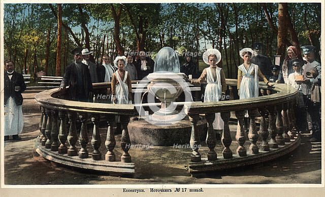 Mineral water spring no 17 (new), Yessentuki, Russia, 1900s.  Artist: Anon